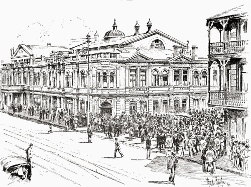 Johannesburg Stock Exchange, South Africa In The 19th Century.  From The Century Edition Of Cassell's History Of England, Published C. 1900 Poster Print by Ken Welsh / Design Pics - Item # VARDPI12323241