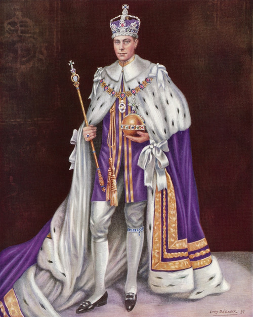 The King Enthroned And Crowned. George Vi, Albert Frederick Arthur George, 1895 To 1952.  From The Coronation Souvenir Book Published 1937. Poster Print by Hilary Jane Morgan / Design Pics - Item # VARDPI12288418 The King Enthroned And Crowned. George Vi, Albert Frederick Arthur George, 1895 To 1952.  From The Coronation Souvenir Book Published 1937. Poster Print by Hilary Jane Morgan / Design Pics - Item # VARDPI12288418