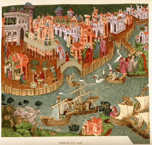 Venice, Italy, 1338. After A Manuscript In The Bodleian Library. From The Book Short History Of The English People By J.R. Green, Published London 1893 Poster Print by Ken Welsh / Design Pics - Item # VARDPI1877895