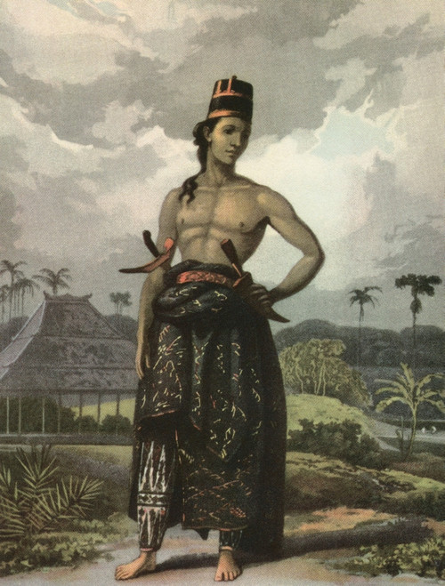 A Javan In Court Dress, After An Aquatint From Sir Thomas Stamford Raffle's History Of Java, 1807.  From British Merchant Adventurers, Published 1942. Poster Print by Ken Welsh / Design Pics - Item # VARDPI12310661