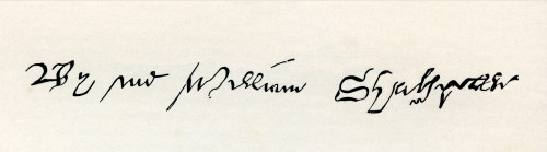 Signature Of William Shakespeare, 1564 - 1616.   English Poet, Playwright, Dramatist And Actor.  From The Works Of William Shakespeare, Published 1896. Poster Print by Ken Welsh / Design Pics - Item # VARDPI12289918