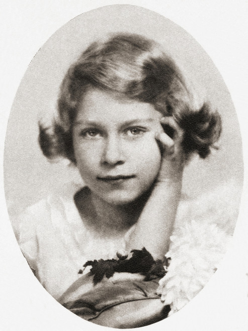 Princess Elizabeth, Future Queen Elizabeth Ii, Seen Here Aged Nine.  Elizabeth Ii, Born 1926.  Queen Of The United Kingdom, Canada, Australia And New Zealand. Poster Print by Ken Welsh / Design Pics - Item # VARDPI12323796