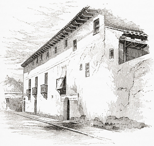 The House In Valladolid, Spain, In Which Christopher Columbus Died In 1506.  From The Book Life Of Christopher Columbus By Clements R. Markham Published 1892. Poster Print by Hilary Jane Morgan / Design Pics - Item # VARDPI12321046