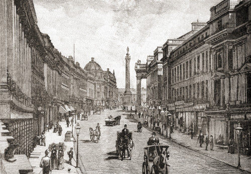 Earl Grey Street Or Grey Street, Grainger Town, Newcastle Upon Tyne, England In The 19th Century. From The Century Edition Of Cassell's History Of England, Published C. 1900 Poster Print by Ken Welsh / Design Pics - Item # VARDPI12310456