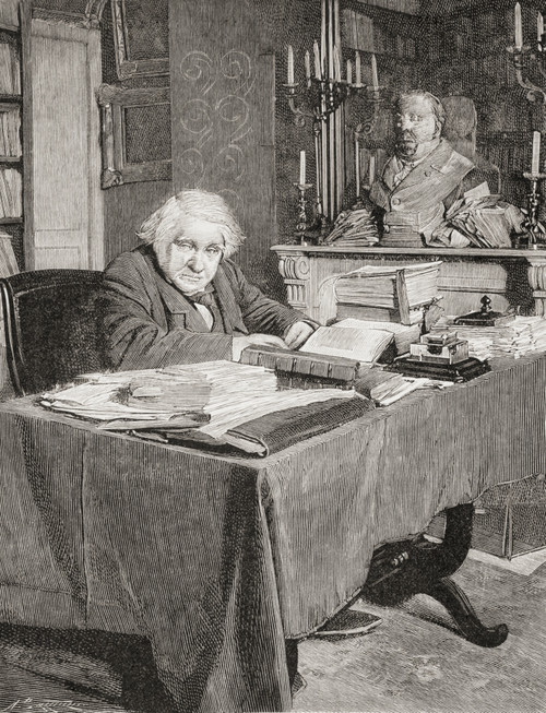 Ernest Ren¬ê¬çn In His Study. Joseph Ernest Ren¬ê¬çn, 1823 - 1892. French Author, Philosopher, Philologist And Historian. From La Ilustracion Espa¬ê¬±ola Y Americana, Published 1892. Poster Print by Ken Welsh / Design Pics - Item # VARDPI12280233
