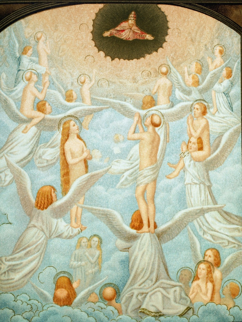 The Angels Presenting To God The Souls Of The Elect. From A 15Th Century Miniature. From Military And Religious Life In The Middle Ages By Paul Lacroix Published London Circa 1880. Poster Print by Ken Welsh / Design Pics - Item # VARDPI1958349