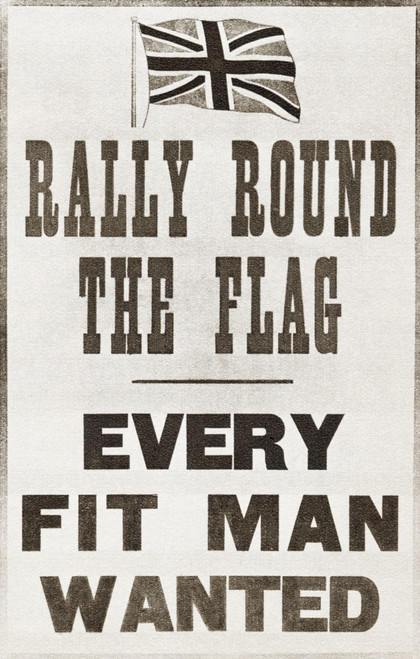 Rally Round The Flag. Every Fit Man Wanted. Parliamentary Recruiting Committee, 1914. World War I Propaganda Poster. From The Story Of 25 Eventful Years In Pictures, Published 1935. Poster Print by Ken Welsh / Design Pics - Item # VARDPI2220707 Rally Round The Flag. Every Fit Man Wanted. Parliamentary Recruiting Committee, 1914. World War I Propaganda Poster. From The Story Of 25 Eventful Years In Pictures, Published 1935. Poster Print by Ken Welsh / Design Pics - Item # VARDPI2220707