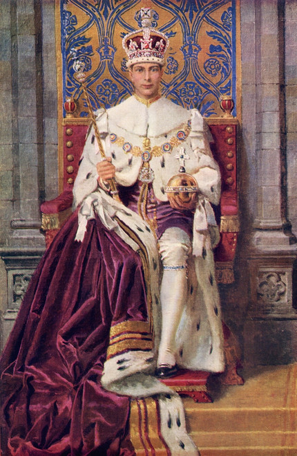 The King Enthroned And Crowned. George Vi, Albert Frederick Arthur George, 1895 To 1952. King Of The United Kingdom.  From The Sphere, Coronation Record Number Published 1937. Poster Print by Hilary Jane Morgan / Design Pics - Item # VARDPI12288321 The King Enthroned And Crowned. George Vi, Albert Frederick Arthur George, 1895 To 1952. King Of The United Kingdom.  From The Sphere, Coronation Record Number Published 1937. Poster Print by Hilary Jane Morgan / Design Pics - Item # VARDPI12288321