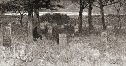 Soldiers' Graves At Arlington National Cemetery, Arlington County, Virginia, United States Of America In The 19th Century.  From The Century Illustrated Monthly Magazine, Published 1884. Poster Print by Ken Welsh / Design Pics - Item # VARDPI12289855