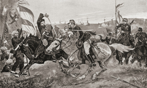 The Battle Pyongyang Second Major Land Battle First Sino-Japanese War 15 September 1894 Pyongyang Korea Between Forces Meiji Japan And Qing China From Hutchinson's History Nations Published 1915 Ken Welsh # VARDPI12310107