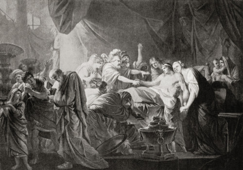 The death of Germanicus Caesar Germanicus Julius Caesar 15 BC AD 19 Heir-designate of the Roman Empire under Tiberius From Hutchinson's History of the Nations published 1915 Poster Print by Ken Welsh / Design Pics - Item # VARDPI12512672