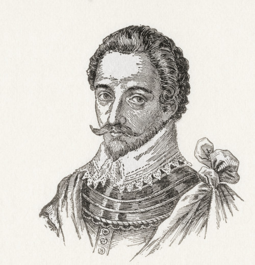 Sir Humphrey Gilbert C 1539 1583 English Adventurer Explorer Member Of Parliament And Soldier Pioneer Of The English Colonial Empire In North America From The History Of Our Country Published 1899 Poster by Ken Welsh - Item # VARDPI12280295