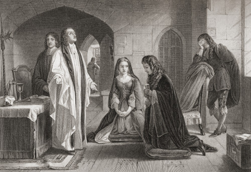 Lord William Russell Receiving The Sacrament Prior To His Execution July 21 1683 William Russell Lord Russell 1639 1683 English Politician From English And Scottish History Published 1882 Poster by Hilary Jane Morgan - Item # VARDPI12320970