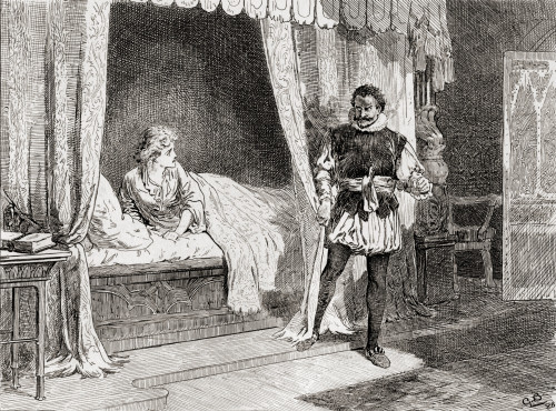 A Scene From William Shakespeare's Play Othello Act V Scene 2 Desdemona: "talk You Of Killing?" Othello: "ay I Do" Illustration By Gordon Browne From The Works Of William Shakespeare Published 1896 Poster by Ken Welsh - Item # VARDPI12289968