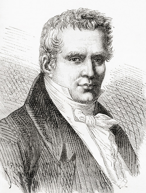 Friedrich Wilhelm Heinrich Alexander von Humboldt 1769 1859 Prussian geographer naturalist explorer and proponent of Romantic philosophy and science From Les Merveilles de la Science published 1870 Poster by Ken Welsh - Item # VARDPI12512587
