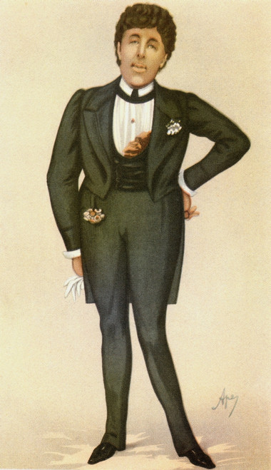 Oscar Fingal O'flahertie Wills Wilde 1854 1900 Irish Playwright Novelist Essayist And Poet After The Caricature By Ape From Vanity Fair In 1884 From Impressions Of English Literature Published 1944 Poster by Ken Welsh - Item # VARDPI12290488