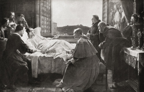 The death of Rafael Raffaello Sanzio da Urbino 1483 1520 aka Raphael Italian painter and architect of the High Renaissance From Hutchinson's History of the Nations published 1915 Poster Print by Ken Welsh / Design Pics - Item # VARDPI12332861