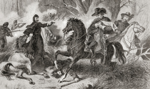 The Battle of Mill Springs aka the Battle of Fishing Creek and the Battle of Logan's Cross Roads January 19 1862 during the American Civil War From Hutchinson's History of the Nations published 1915 Poster by Ken Welsh - Item # VARDPI12512884