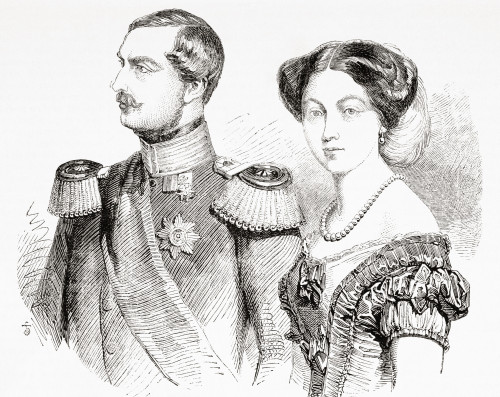 The King And Queen Of Hanover Germany George V 1819 1878 Last King Of Hanover Marie Of Saxe-Altenburg1818 1907 Queen Consort Of Hanover From L'univers Illustre Published June 1863 Poster Print by Ken Welsh / Design Pics - Item # VARDPI12324037