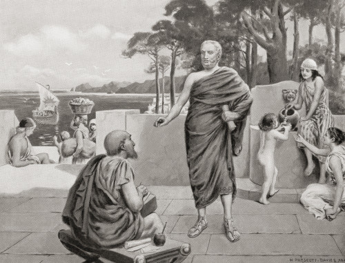 Thucydides in exile Blamed for the loss of Amphipolis he was sent into exile in 423 BC Thucydides c?460 c?400 BC Athenian historian and general From Hutchinson's History of the Nations published 1915 Poster by Ken Welsh - Item # VARDPI12512664
