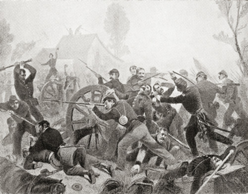 The Battle of Shiloh aka the Battle of Pittsburg Landing1862 a major battle in the Western Theater of the American Civil War From Hutchinson's History of the Nations published 1915 Poster Print by Ken Welsh / Design Pics - Item # VARDPI12512697