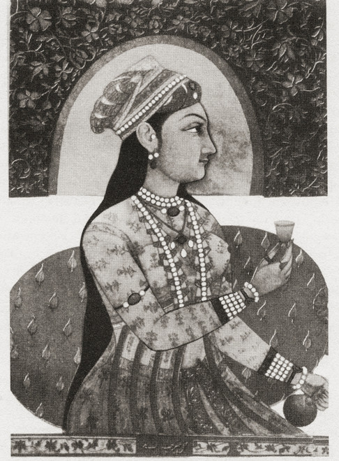 Reputed Portrait Of Nur Jahan 1577 1645 Born As Mehr-Un-Nissa Empress Of The Mughal Empire As The Chief Consort Of Emperor Jahangir From British Merchant Adventurers Published 1942 Poster Print by Ken Welsh / Design Pics - Item # VARDPI12310655