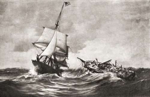 The Capture Of Hms Frolic By The Sloop-Of-War Uss Wasp A Naval Action Fought In The Atlantic On 18 October 1812 During The War Of 1812 From The History Of Our Country Published 1905 Poster Print by Ken Welsh / Design Pics - Item # VARDPI12289882
