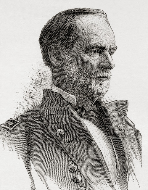 William Tecumseh Sherman 1820 1891 American Soldier Businessman Educator And Author General In The Union Army During The American Civil War From The Review Of Reviews Published 1891 Poster Print by Ken Welsh / Design Pics - Item # VARDPI12280576