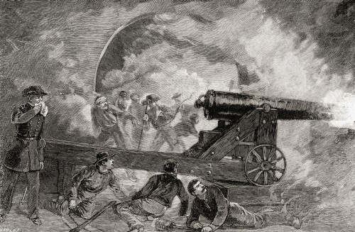 A Casemate During The Bombardment At The Battle Of Fort Sumter April 1214 1861 Near Charleston South Carolina United States Of America From The History Of Our Country Published 1905 Poster Print by Ken Welsh / Design Pics - Item # VARDPI12289802