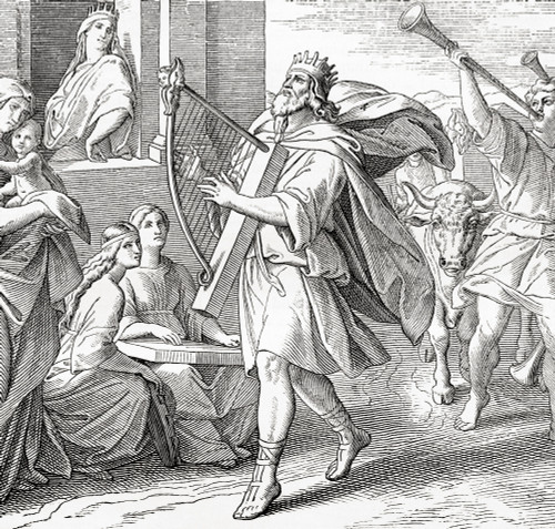 King David returning the Ark of the Covenant to Jerusalem David second king of the United Kingdom of Israel and Judah From Ward and Lock's Illustrated History of the World published c1882 Poster by Ken Welsh / Design Pics - Item # VARDPI12512764