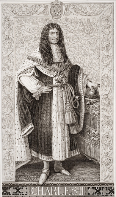 Charles Ii Aka Merry Monarch1630-1685 King Great Britain Ireland Engraved H Bourne Drawn JL Williams Contemporary Engravings Becket Loggan After Sir Godfrey Kneller Book Illustrations English Scottish History Volume Ii Ken Welsh # VARDPI1860078