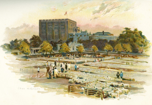 Norwich Castle Norwich England In The 19th Century With The Cattle Market In Front After A Work By Charles Wilkinson From The Century Edition Of Cassell's History Of England Published 1901 Poster by Ken Welsh / Design Pics - Item # VARDPI12280754