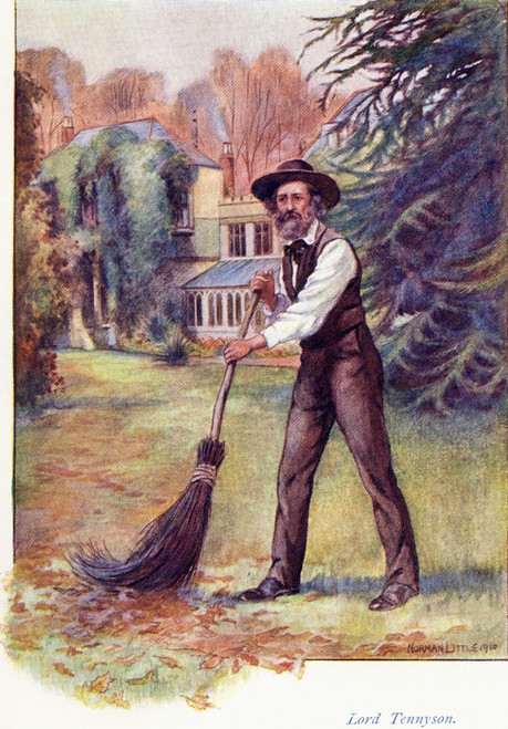 Alfred Tennyson 1st Baron Tennyson 1809 To 1892 Also Known As Alfred Lord Tennyson Poet Laureate Of The United Kingdom Coloured Illustration From The Book The Gateway To Tennyson Published 1910 Poster by Hilary Jane Morgan - Item # VARDPI12320890