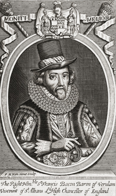 Francis Bacon 1st Viscount St Alban 1561 1626 English Philosopher Statesman Scientist Jurist Orator And Author Attorney General And Lord Chancellor Of England After The Engraving Frederick Hendrik Van Hove Poster Ken Welsh - Item # VARDPI12323817