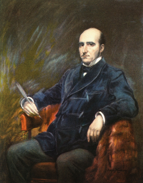 Sir Arthur Wing Pinero 1855 1934 English Actor And Later An Important Dramatist And Stage Director After Thepainting By Joseph Mordecai From Impressions Of English Literature Published 1944 Poster by Ken Welsh / Design Pics - Item # VARDPI12290489