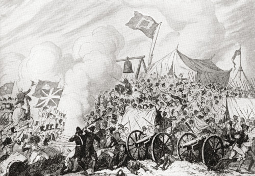The Battle of Vinegar Hill Enniscorthy County Wexford Ireland during the Irish Rebellion of 1798 After the drawing by Cruikshank From Hutchinson's History of the Nations published 1915 Poster Print by Ken Welsh / Design Pics - Item # VARDPI12333021