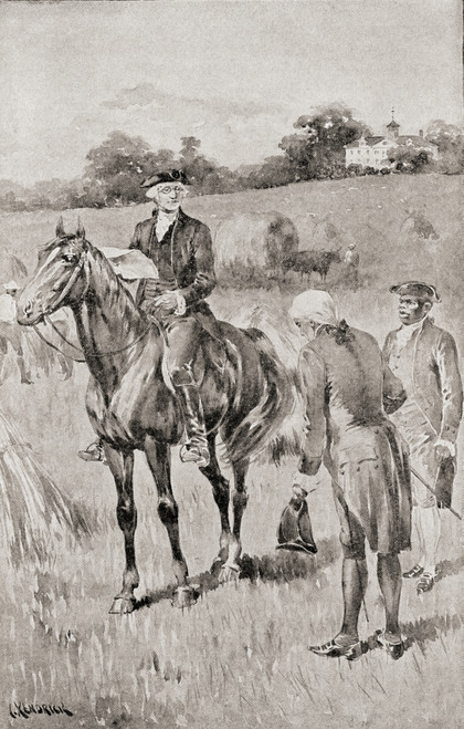 George Washington Accepting His Commission Commander-In-Chief American Army 1798 Secretary War Mr Vernon Rising Tensions Between France United States Resulted What Became Known Quasi-War History Our Country Published 1905 Ken Welsh # VARDPI12289877
