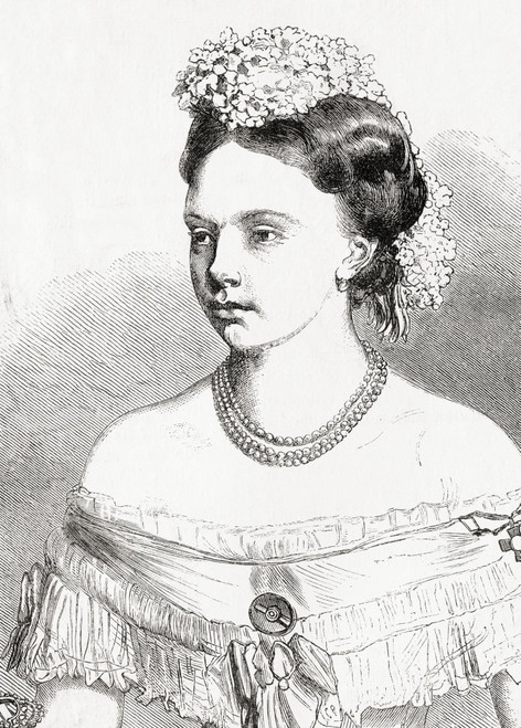 Princess Frederica Wilhelmina Louise Elisabeth Alexandrine Of Prussia 1842 1906 Wife Of Duke William Or Willem Of Mecklenburg-Schwerin 1827 - 1879 From L'univers Illustre Published 1866 Poster Print by Ken Welsh / Design Pics - Item # VARDPI12280368