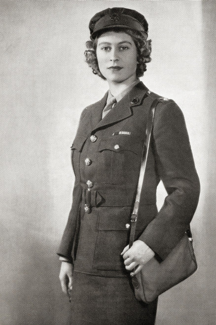 Princess Elizabeth Future Elizabeth Ii Born 1926 Queen Of The United Kingdom Canada Australia And New Zealand Seen Here In 1945 In The Uniform Of Second Subaltern In The Ats From A Photograph Poster by Ken Welsh / Design Pics - Item # VARDPI12323641