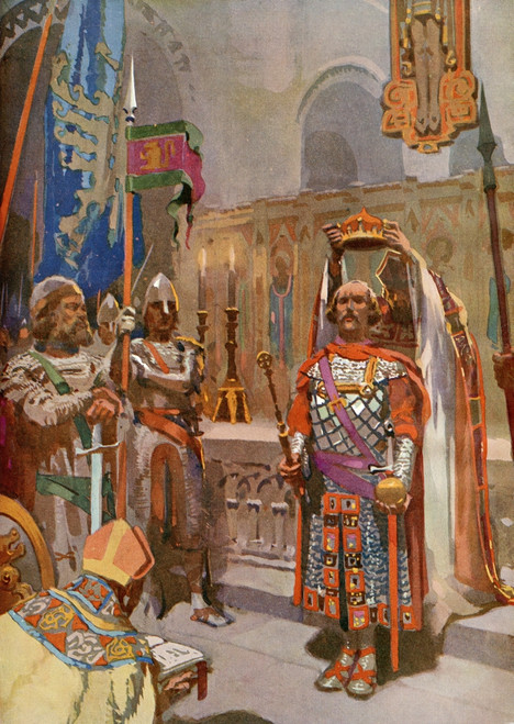 The Coronation Of William The Conqueror 25 December 1066 William I Aka William The Conqueror C 1028 - 1087 First Norman King Of England From Their Gracious Majesties King George Vi And Queen Elizabeth Published 1937 Poster Ken Welsh # VARDPI12323767