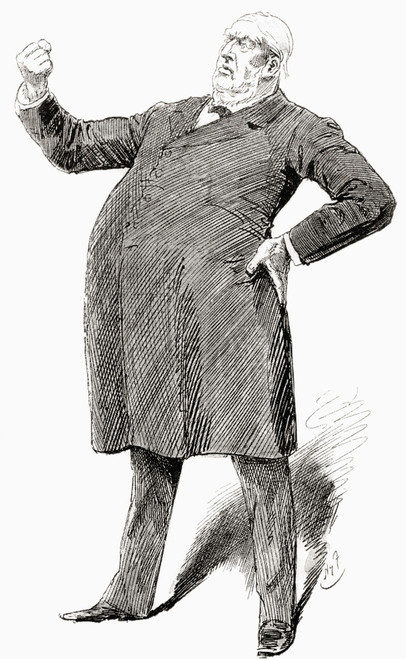 Sir William George Granville Venables Vernon Harcourt 1827 1904 British Lawyer Journalist And Liberal Statesman After AA Sketch Harry Furniss From The Century Edition Of Cassell's History Of England Published C 1900 Poster Ken Welsh # VARDPI12323233