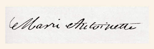 Signature Of Marie Antoinette Born Maria Antonia Josepha Johanna 1755 1793 Queen Consort Of France And Navarre As The Wife Of Louis Xvi Last Queen Of France Prior To The French Revolution From Meyers Lexicon Published 1924 Ken Welsh # VARDPI12323828