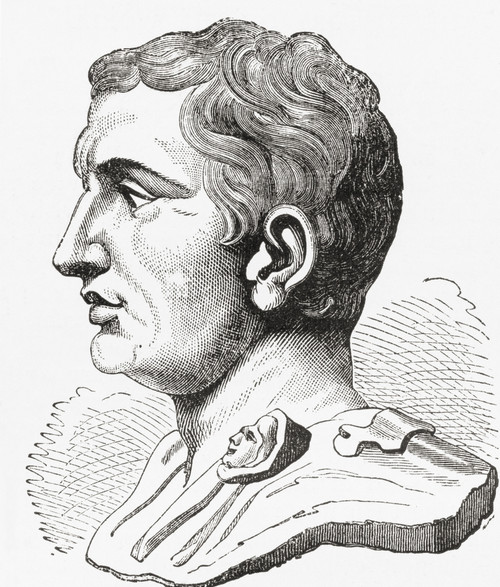Gnaeus Pompeius Magnus 106 - 48 BC aka Pompey or Pompey the Great Military and political leader of the late Roman Republic From Ward and Lock's Illustrated History of the World published c1882 Poster by Ken Welsh / Design Pics - Item # VARDPI12512939