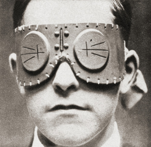 Goggles Introduced During World War One Used To Protect The Forehead Temples And Eyes From Shell Splinters Optically Arranged Slits Permitted Free Vision From The Pageant Of The Century Published 1934 Poster Hilary Jane Morgan - Item # VARDPI12285655