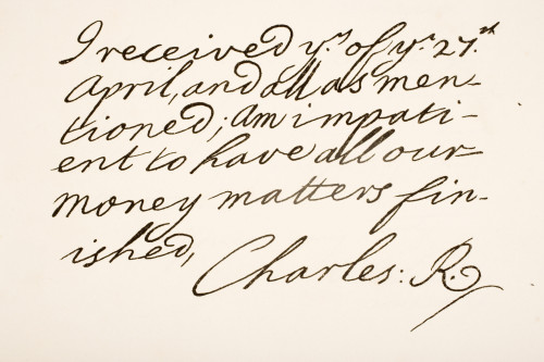 Charles Edward Louis John Casimir Sylvester Severino Maria Stuart 1720 1788 Commonly Known Young Pretender Young Chevalier Bonnie Prince Charlie Jacobite Pretender Thrones England Scotland France Ireland As Charles Iii Hand Writing Sample Signature #
