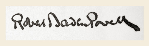 Signature Lieutenant General Robert Stephenson Smyth Baden-Powell 1st Baron Baden-Powell 1857 1941 Aka BB-P Lord Baden-Powell British Army Officer Writer AA Founder Scout Movement Girl Guides First Chief Scout Boy Scouts Association King Albert's Boo