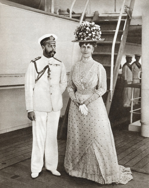 King George V Queen Mary 1911 Board Medina Their Visit India George V George Frederick Ernest Albert 1865 1936 King United Kingdom Mary Teck Victoria Mary Augusta Louise Olga Pauline Claudine Agnes 1867 1953 Queen Consort Wife George V Story 25 Event