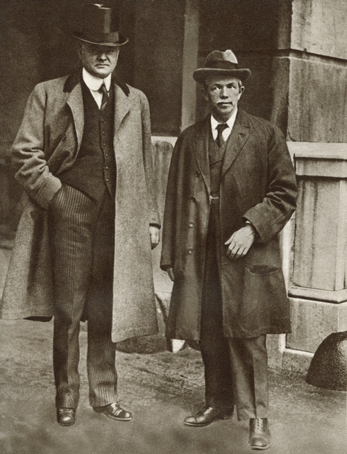 Mr Hoover Left Mr Clynes Right Food Controllers Respectively England America During World War I Seen Here 1917 Herbert Clark Hoover 1874 1964 31st President United States John Robert Clynes 1869 1949 British Trade Unionist Labour Party Politician Sto