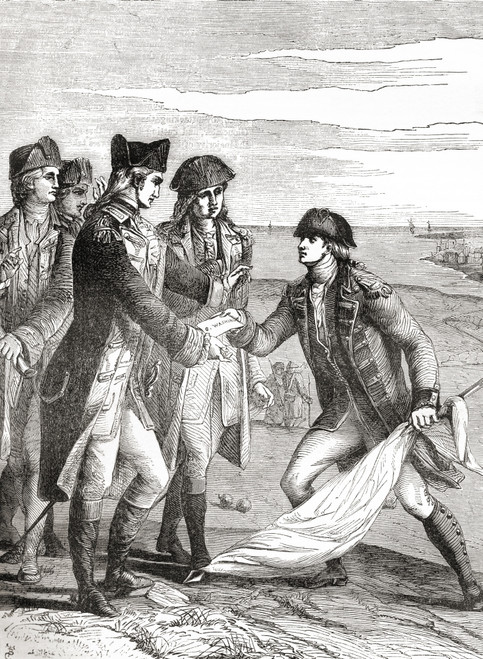 General George Washington Accepting Flag Truce After British Surrender Charles Cornwallis Following Siege Yorktown Aka Battle Yorktown Surrender Yorktown German Battle Virginia United States America October 17 1781 Last Major Land Battle American Rev