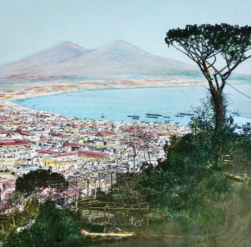 Magic Lantern slide circa 1900 hand coloured Titled Cities places interest MediterraneanNo 30 NAPLES ST ELMO ROAD We pass still farther south we arrive Naples than which there is no city more beatifully situated Bay Naples is considered all Italians Magic Lantern slide circa 1900 hand coloured Titled Cities places interest MediterraneanNo 30 NAPLES ST ELMO ROAD We pass still farther south we arrive Naples than which there is no city more beatifully situated Bay Naples is considered all Italians
